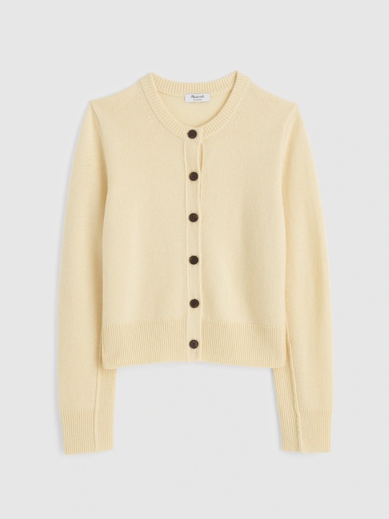 Madewell Sweaters - Madewell Cashmere Button- Front Cardigan Sweater in Lemon Size XXS $198 NS663